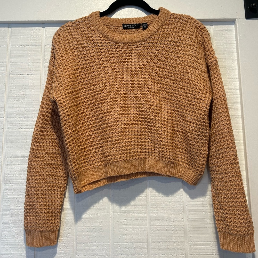 Brave Soul Sweater Light Brown XS